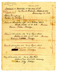 Gustave Pollitzer and Clara Guinzburg marriage certificates and children's births