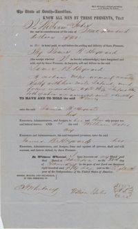 147. Bill of Sale for Slaves between William Yates and James B. Heyward -- January 28, 1856