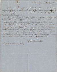 115. Daniel Heyward Hamilton to James B. Heyward -- December 3, 1851