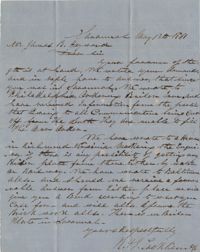167. Lacklison & Co. to James B. Heyward -- May 31, 1861