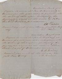 157. Contract with W.L. Hadine (?), C.R. Hains and James B. Heyward -- 1858-1859