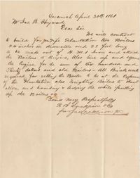 166. James Lacklison to James B. Heyward -- April 30, 1861