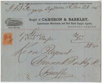269. Receipt from Cameron & Barkley, merchants, to Thomas B. Ferguson -- December 23, 1865