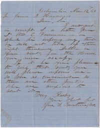 222. Jno. H. Boatwright to James B. Heyward -- November 12, 1864