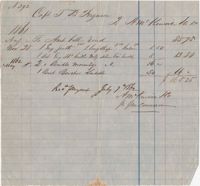 379. Receipt between A. McKenzie and Captain T.B. Ferguson -- July 7, 1862