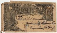 392.  Printed envelope supporting temperance