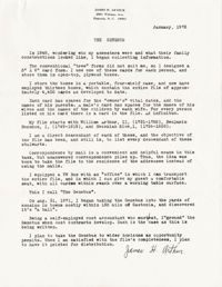 Letter from James Arthur, January 1972