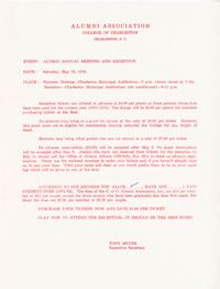 Letter from Tony Meyer, May 1972