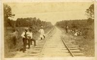 chasm to left of South Carolina railroad