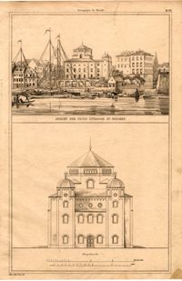 Ansicht der neuen Synagoge zu Dresden