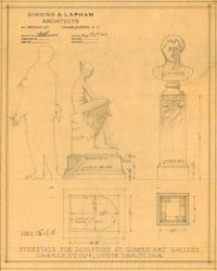 4. Pedestals for sculptures, Gibbes Museum