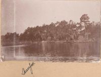 Misidentified as Beaufort; River scene near Halls Island