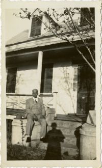 Herbert U. Seabrook, Sr. sitting on porch