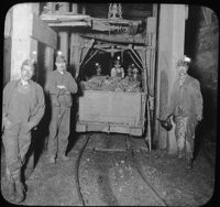 Loading Cage with Car of Coal at Bottom of Shaft, Scranton, Pa.