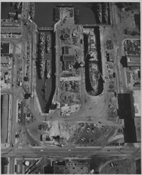 Aerial View of Shipyard