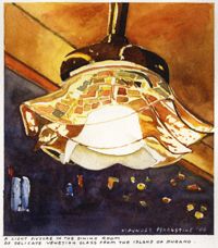 A Light Fixture in the Dining Room