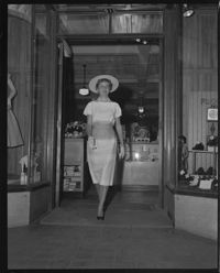 Modeling fashions at Schein's Department Store