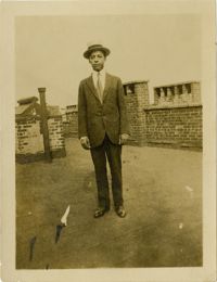 Man standing on roof