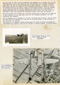 P-51 Mustangs; P-38 Lightning