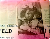 Postwar ad of child searching for relatives, n.d.